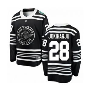 Men's Chicago Blackhawks #28 Henri Jokiharju Black 2019 Winter Classic Fanatics Branded Breakaway NHL Jersey