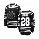 Men's Chicago Blackhawks #28 Steve Larmer Black 2019 Winter Classic Fanatics Branded Breakaway NHL Jersey