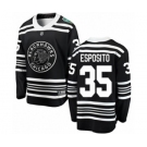 Men's Chicago Blackhawks #35 Tony Esposito Black 2019 Winter Classic Fanatics Branded Breakaway NHL Jersey