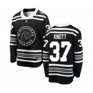 Men's Chicago Blackhawks #37 Graham Knott Black 2019 Winter Classic Fanatics Branded Breakaway NHL Jersey