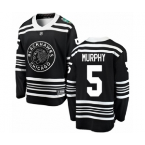 Men's Chicago Blackhawks #5 Connor Murphy Black 2019 Winter Classic Fanatics Branded Breakaway NHL Jersey