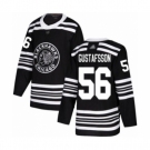 Men's Chicago Blackhawks #56 Erik Gustafsson Authentic Black Alternate Hockey Jersey