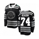 Men's Chicago Blackhawks #74 Nicolas Beaudin Black 2019 Winter Classic Fanatics Branded Breakaway NHL Jersey