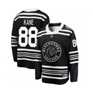 Men's Chicago Blackhawks #88 Patrick Kane Black 2019 Winter Classic Fanatics Branded Breakaway NHL Jersey