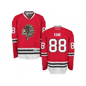 Men's Chicago Blackhawks #88 Patrick Kane Reebok Premier Red Skull Ice Hockey Jersey