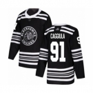 Men's Chicago Blackhawks #91 Drake Caggiula Authentic Black Alternate Hockey Jersey