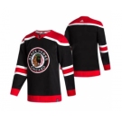 Men's Chicago Blackhawks Blank Black 2020-21 Reverse Retro Alternate Hockey Jersey