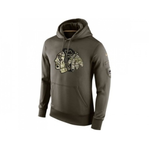 Men's Chicago Blackhawks Nike Salute To Service NHL Hoodie