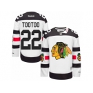 Men's Reebok Chicago Blackhawks #22 Jordin Tootoo Authentic White 2016 Stadium Series NHL Jersey