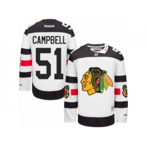 Men's Reebok Chicago Blackhawks #51 Brian Campbell Authentic White 2016 Stadium Series NHL Jersey