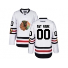 Men's Reebok Chicago Blackhawks Custom 2017 Winter Classic White Stitched NHL Jersey