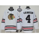 NHL Blackhawks #4 Niklas Hjalmarsson White 2015 Winter Classic 2015 Stanley Cup Stitched Jerseys