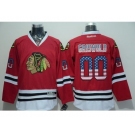 NHL Chicago Blackhawks #00 Clark Griswold Red USA Flag Fashion Stitched Jerseys