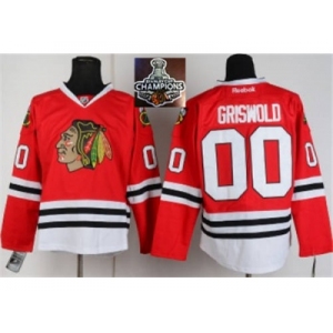 NHL Chicago Blackhawks #00 Griswold Red 2015 Stanley Cup Champions jerseys