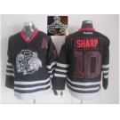 NHL Chicago Blackhawks #10 Patrick Sharp Black Ice 2015 Stanley Cup Champions jerseys