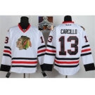 NHL Chicago Blackhawks #13 Carcillo White 2015 Stanley Cup Champions jerseys