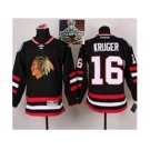 NHL Chicago Blackhawks #16 Marcus Kruger Black 2014 Stadium Series 2015 Stanley Cup Champions jerseys