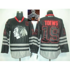 NHL Chicago Blackhawks #19 Jonathan Toews C Patch Black Ice 2015 Stanley Cup Champions jerseys