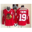 NHL Chicago Blackhawks #19 Jonathan Toews Red Practice 2015 Stanley Cup Champions jerseys