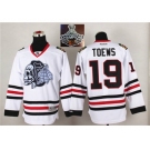 NHL Chicago Blackhawks #19 Jonathan Toews White(White Skull) 2014 Stadium Series 2015 Stanley Cup Champions jerseys
