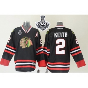 NHL Chicago Blackhawks #2 Duncan Keith Black 2015 Stanley Cup Stitched Jerseys