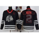 NHL Chicago Blackhawks #2 Duncan Keith Black Ice 2015 Stanley Cup Champions jerseys