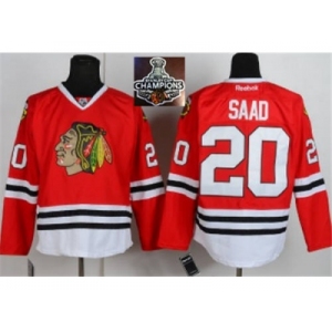 NHL Chicago Blackhawks #20 Saad Red 2015 Stanley Cup Champions jerseys