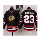 NHL Chicago Blackhawks #23 Kris Versteeg Black 2014 Stadium Series 2015 Stanley Cup Champions jerseys