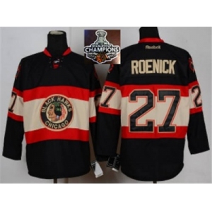 NHL Chicago Blackhawks #27 Jeremy Roenick Black New Third 2015 Stanley Cup Champions jerseys