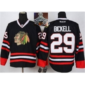NHL Chicago Blackhawks #29 Bickell Black 2015 Stanley Cup Champions jerseys