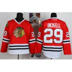 NHL Chicago Blackhawks #29 Bickell Red 2015 Stanley Cup Champions jerseys
