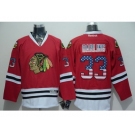 NHL Chicago Blackhawks #33 Scott Darling Red USA Flag Fashion Stitched Jerseys