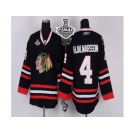 NHL Chicago Blackhawks #4 Nikals Hjalmarsson Black 2015 Stanley Cup Stitched Jerseys