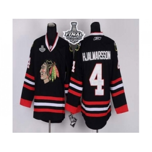 NHL Chicago Blackhawks #4 Nikals Hjalmarsson Black 2015 Stanley Cup Stitched Jerseys