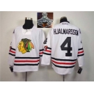 NHL Chicago Blackhawks #4 Niklas Hjalmarsson 2015 Winter Classic White 2015 Stanley Cup Champions jerseys