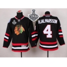 NHL Chicago Blackhawks #4 Niklas Hjalmarsson Black 2014 Stadium Series 2015 Stanley Cup Stitched Jerseys