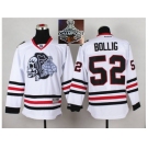 NHL Chicago Blackhawks #52 Brandon BOLLIG White(White Skull) 2014 Stadium Series 2015 Stanley Cup Champions jerseys