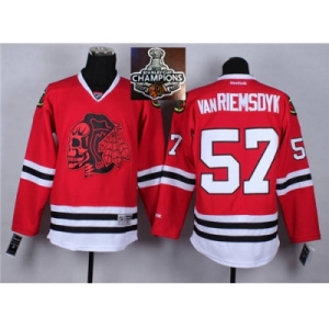 NHL Chicago Blackhawks #57 Van RIEMSDYK Red(Red Skull) 2014 Stadium Series 2015 Stanley Cup Champions jerseys