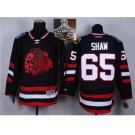 NHL Chicago Blackhawks #65 Andrew Shaw Black(red Skull) 2014 Stadium Series 2015 Stanley Cup Champions jerseys