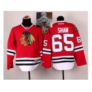 NHL Chicago Blackhawks #65 Andrew Shaw Red 2014 Stadium Series 2015 Stanley Cup Champions jerseys