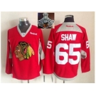 NHL Chicago Blackhawks #65 Andrew Shaw Red Practice 2015 Stanley Cup Champions jerseys