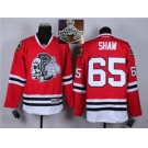 NHL Chicago Blackhawks #65 Andrew Shaw Red(White Skull) 2014 Stadium Series 2015 Stanley Cup Champions jerseys