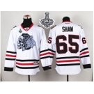 NHL Chicago Blackhawks #65 Andrew Shaw White(White Skull) 2015 Stanley Cup Stitched Jerseys