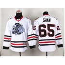 NHL Chicago Blackhawks #65 Andrew Shaw White(White Skull) Stitched Jerseys