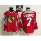 NHL Chicago Blackhawks #7 Brent Seabrook Red Practice 2015 Stanley Cup Champions jerseys