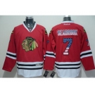 NHL Chicago Blackhawks #7 Brent Seabrook Red USA Flag Fashion Stitched Jerseys