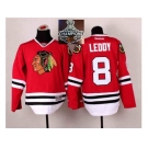 NHL Chicago Blackhawks #8 Nick Leddy Red 2014 Stadium Series 2015 Stanley Cup Champions jerseys