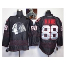 NHL Chicago Blackhawks #88 PATRICK KANE Black Ice Silver Number 2015 Stanley Cup Champions jerseys