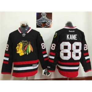 NHL Chicago Blackhawks #88 Patrick Kane Black 2015 Stanley Cup Champions jerseys