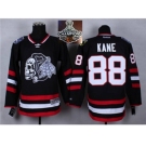 NHL Chicago Blackhawks #88 Patrick Kane Black(White Skull) 2014 Stadium Series 2015 Stanley Cup Champions jerseys